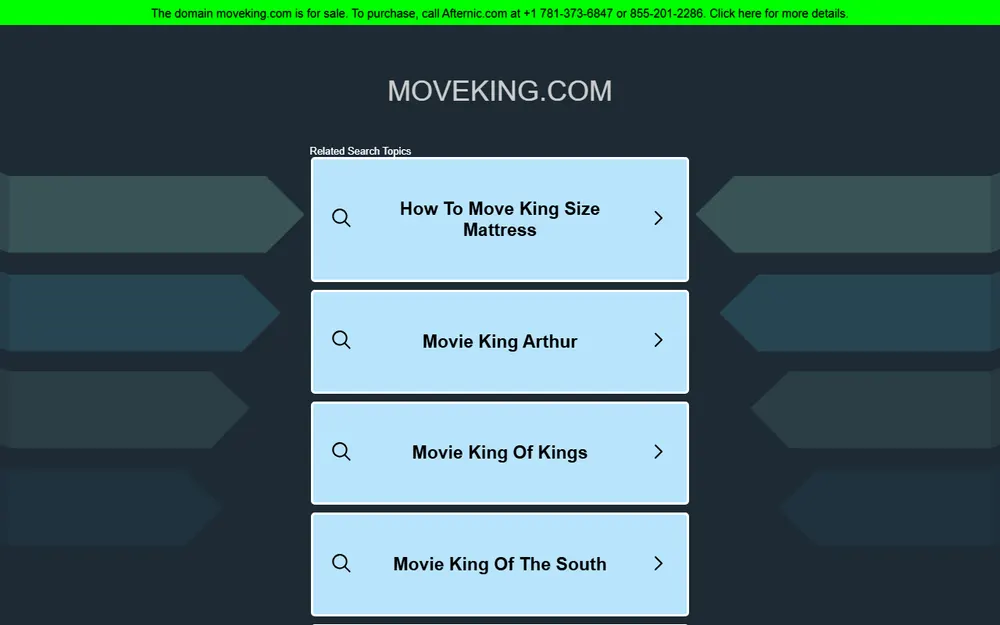Move King homepage