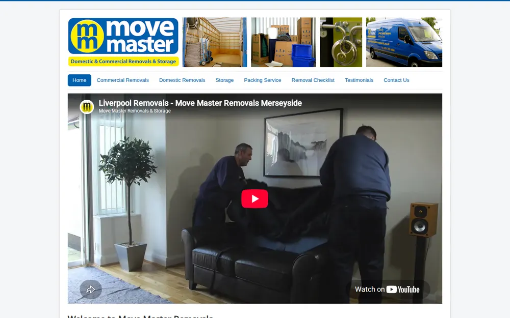 Move Master Liverpool homepage