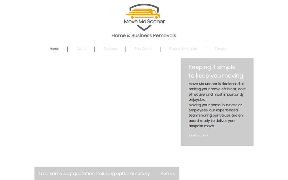 Move Me Sooner homepage