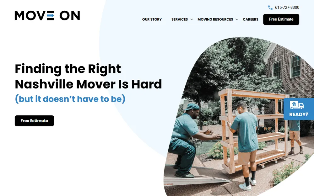 Move On homepage