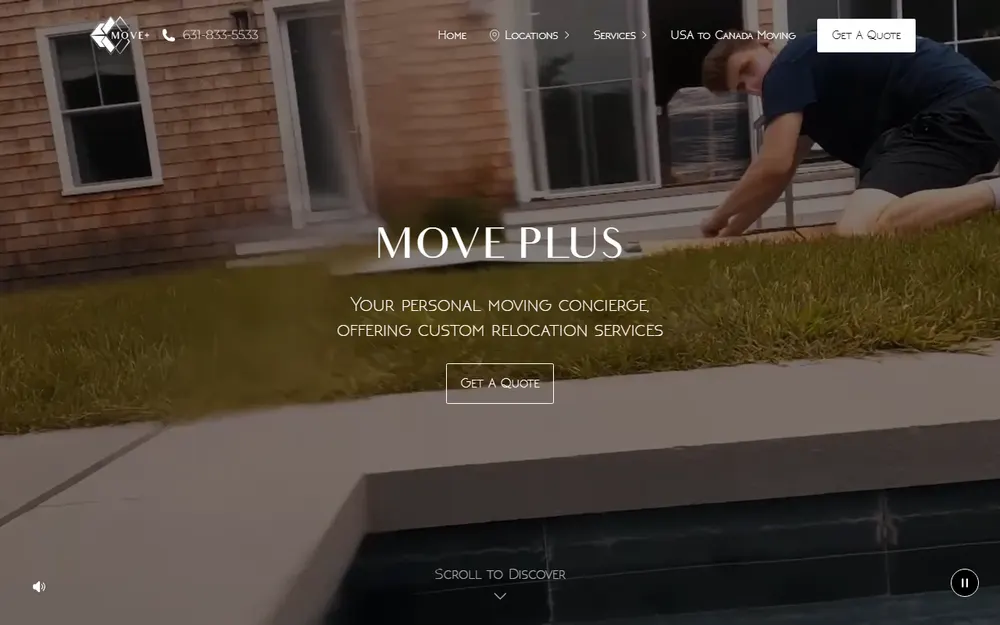 Move Plus homepage