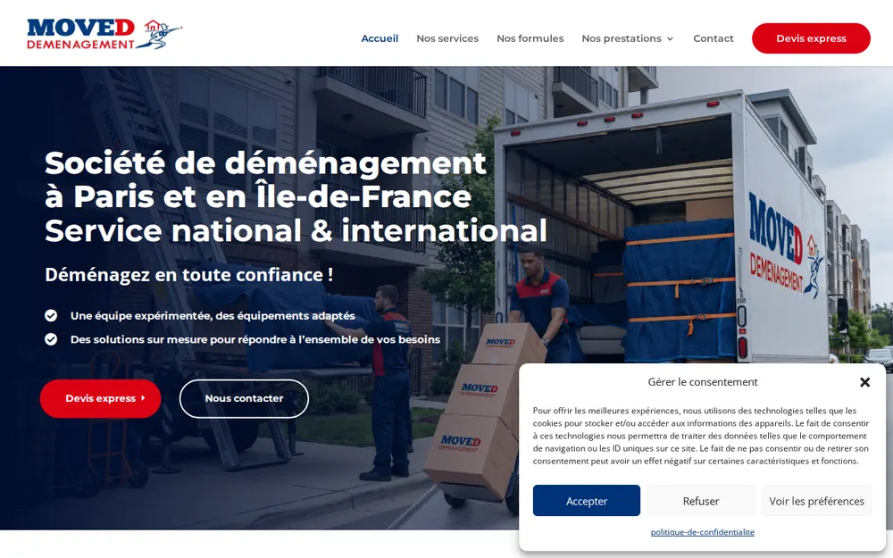 MOVED Déménagement homepage