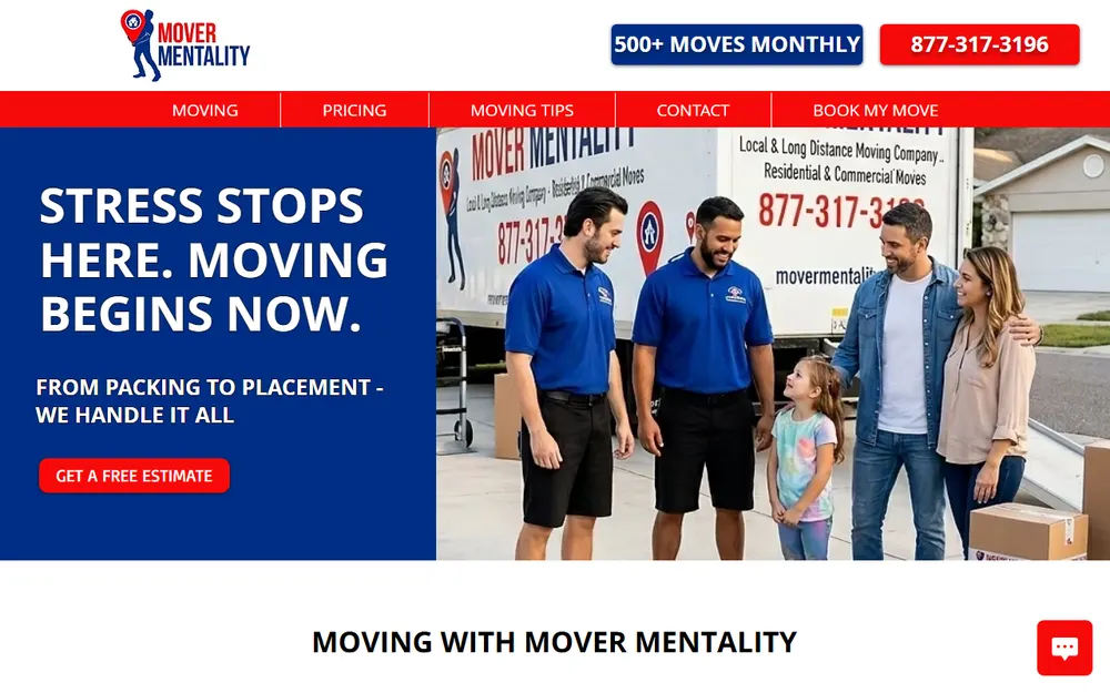 Mover Mentality homepage