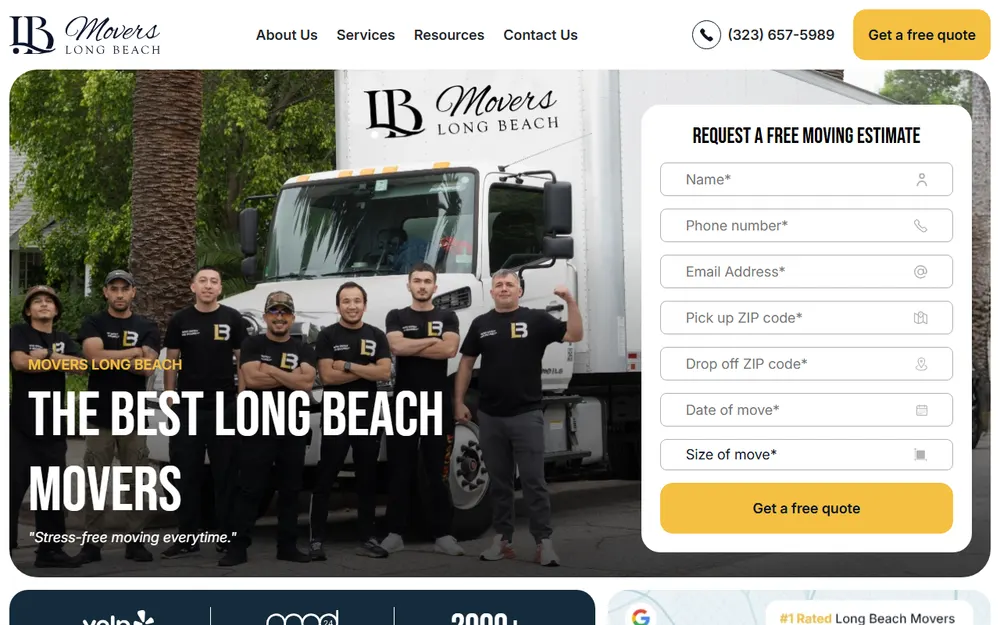 Movers Long Beach homepage