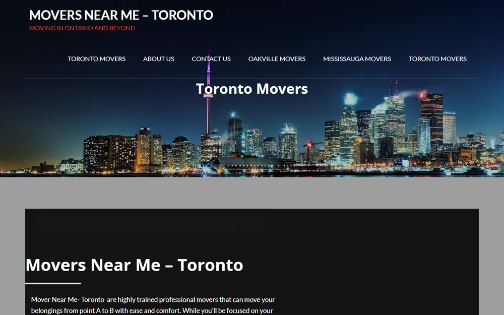 Movers Near Me homepage