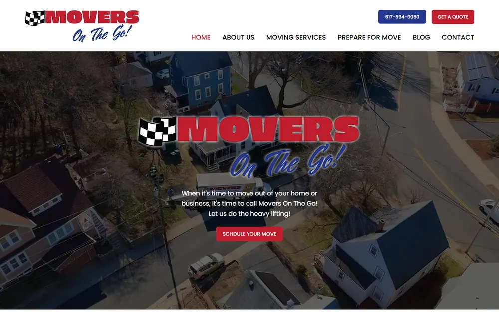 Movers On The Go homepage