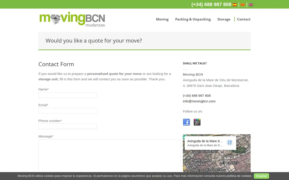 Moving BCN homepage