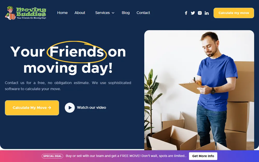 Moving Buddies Tucson AZ homepage