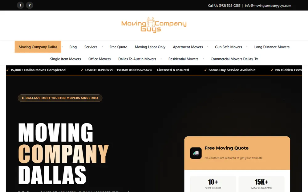 Moving Company Guys homepage