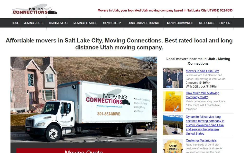 Moving Connections homepage