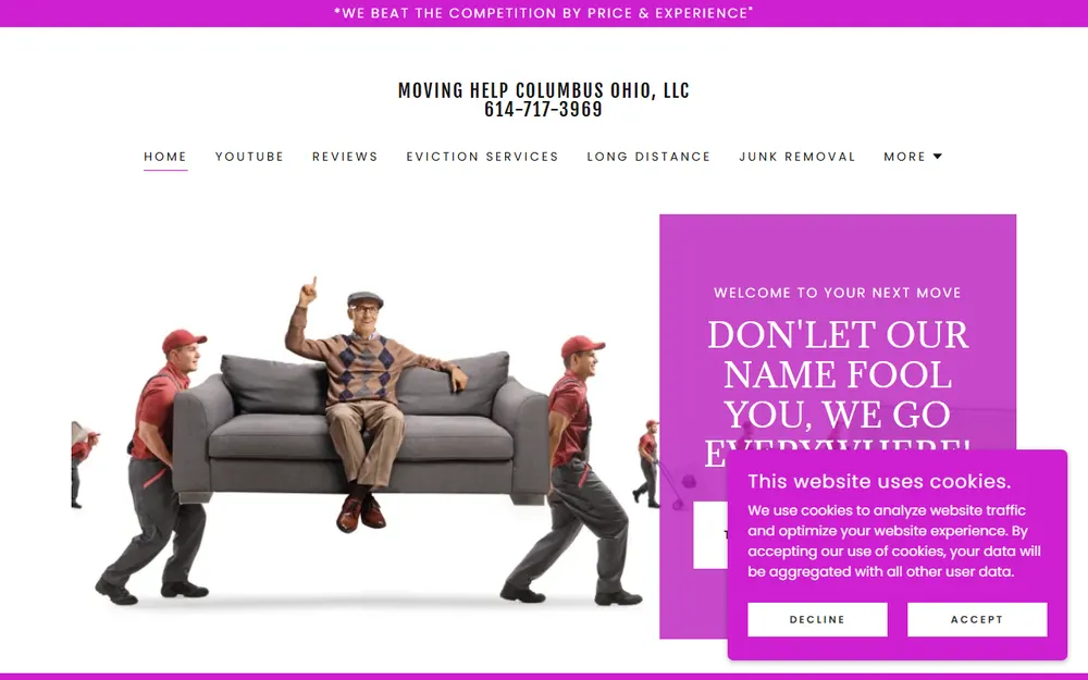 MOVING HELP COLUMBUS OHIO homepage