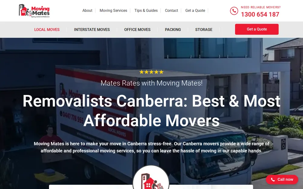 Moving Mates Removals homepage