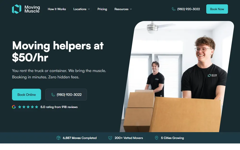 Moving Muscle homepage