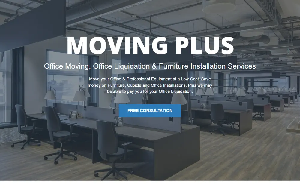 Moving Plus homepage