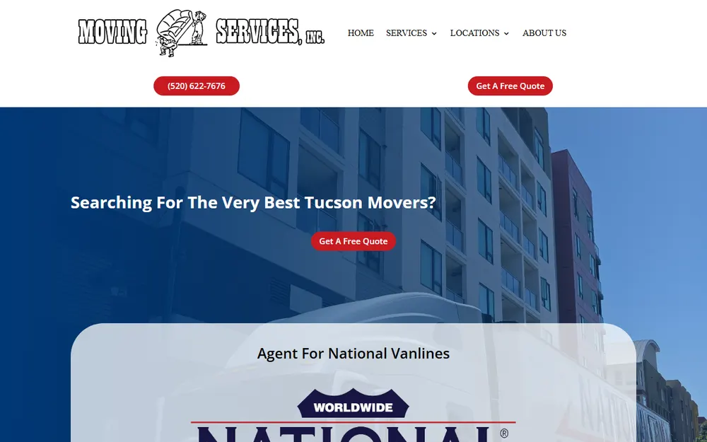 Moving Services Inc. homepage