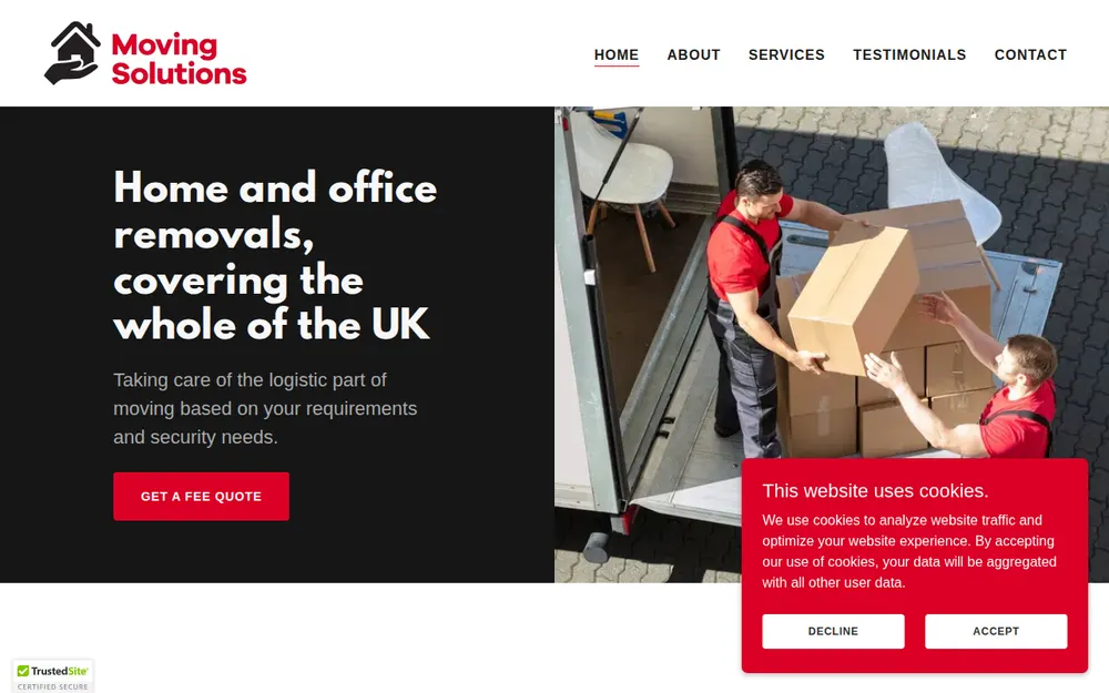 Moving Solutions - Removals Manchester homepage