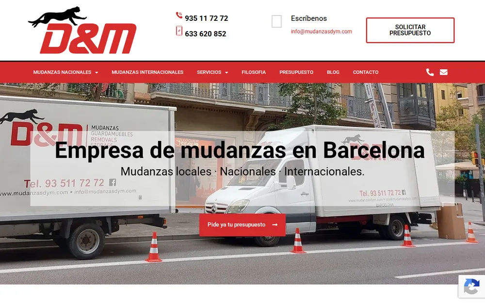 Mudanzas D&M | Empresa de Mudanzas en Barcelona homepage
