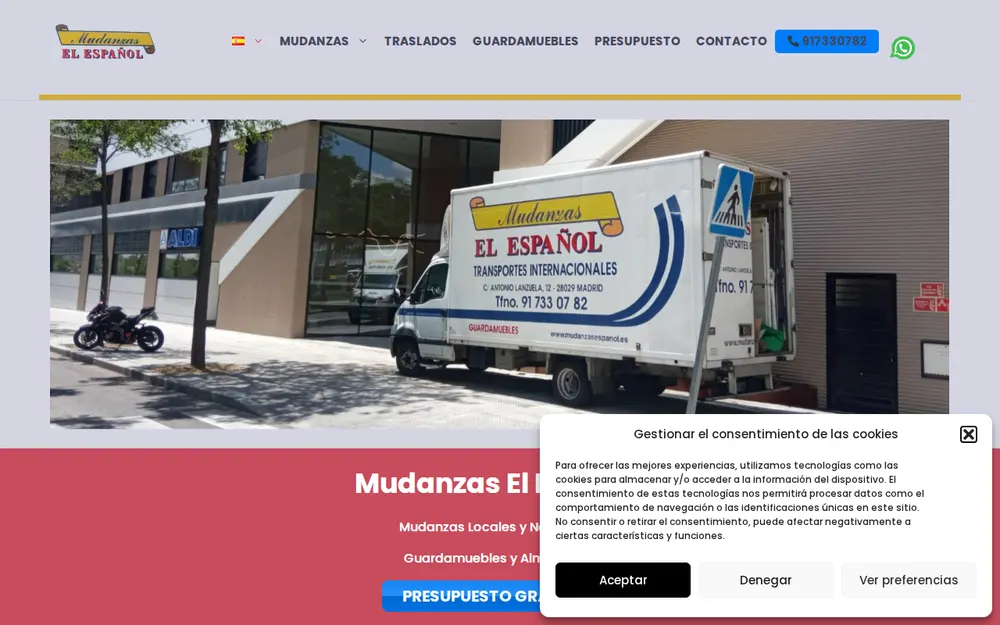 MUDANZAS - GUARDAMUEBLES EL ESPAÑOL homepage
