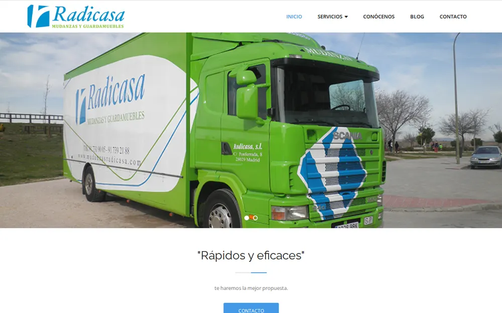 Mudanzas Radicasa Madrid homepage
