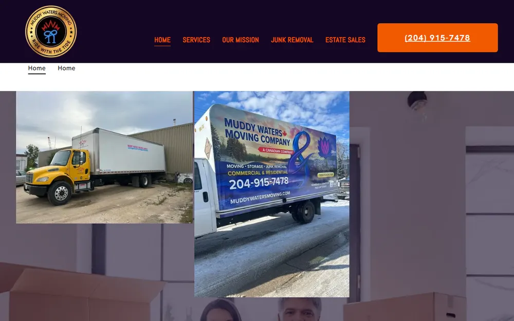 Muddy Waters Moving homepage