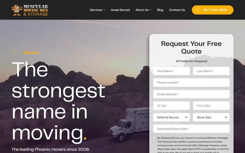 Muscular Moving Men homepage