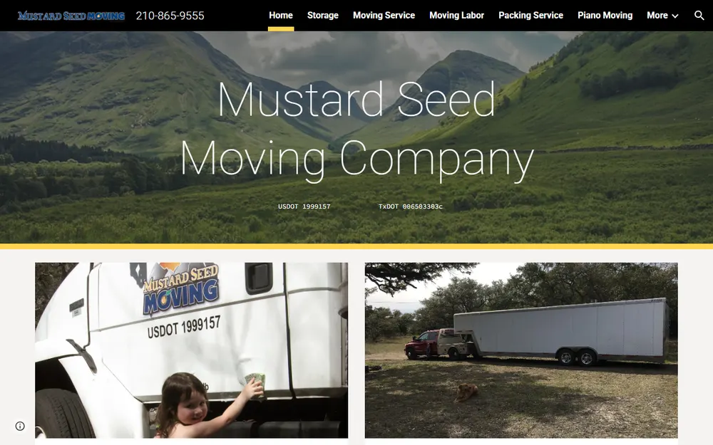 Mustard Seed Moving Company homepage