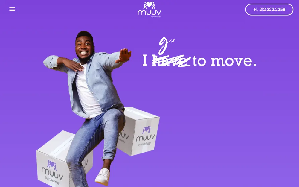 Muuv homepage