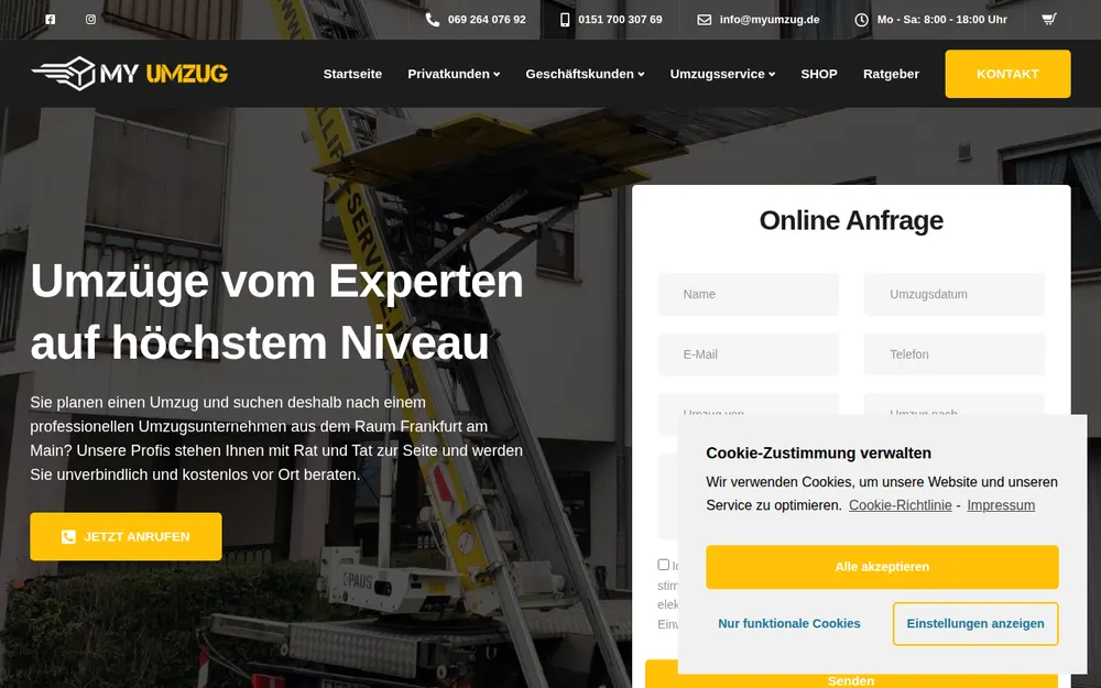 MY UMZUG | Qualität durch Erfahrung homepage