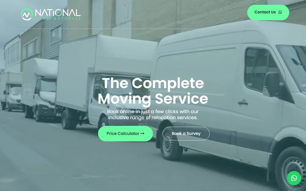 National Moves & Storage homepage