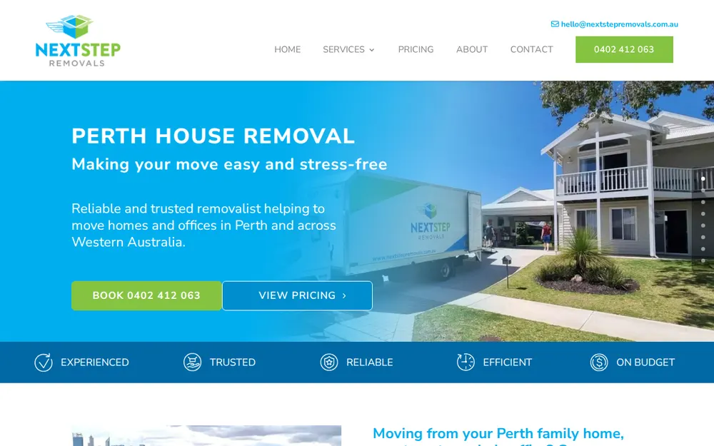 Next Step Removals homepage