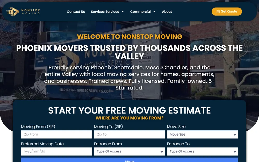 NONSTOP MOVING homepage