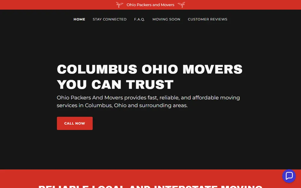 Ohio Packers & Movers homepage