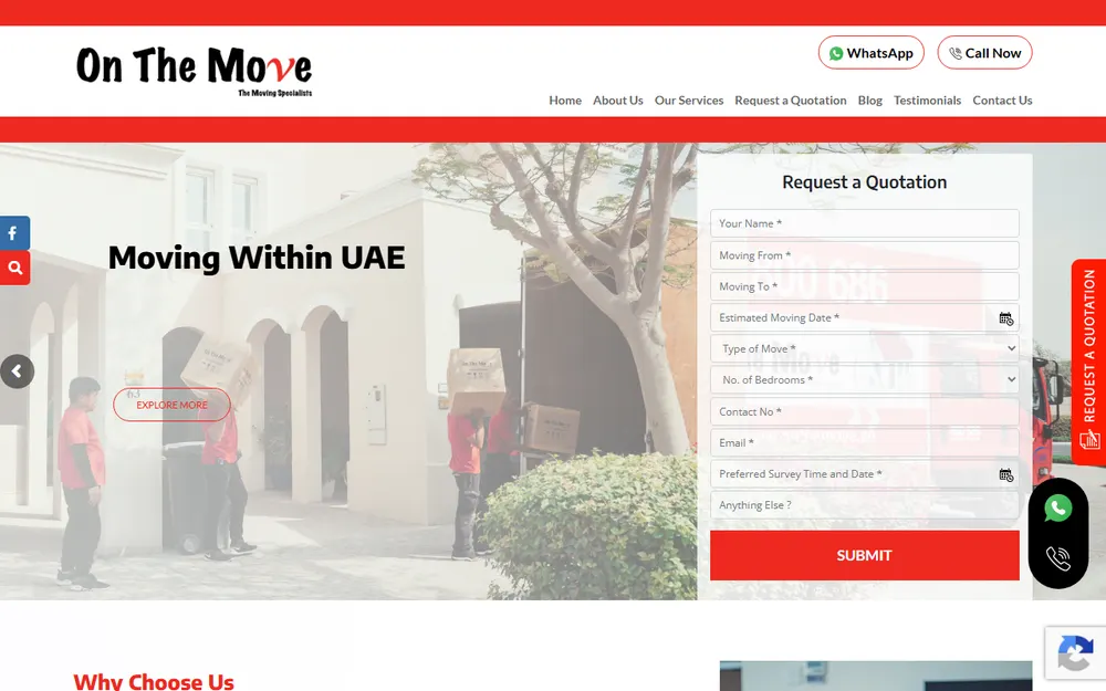 On The Move LLC homepage