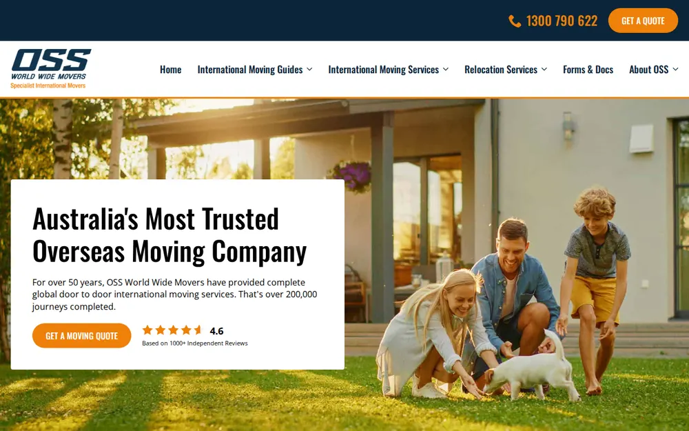 OSS World Wide Movers - Brisbane homepage