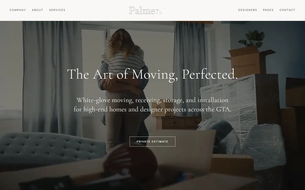 Palmerston Moving homepage