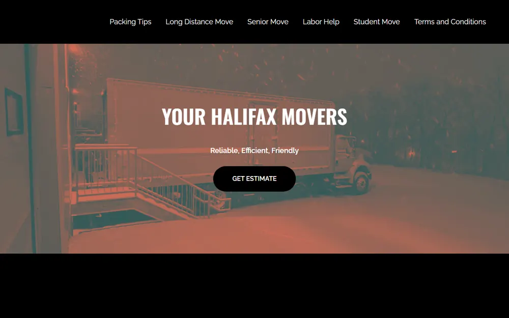 Panda Moving homepage