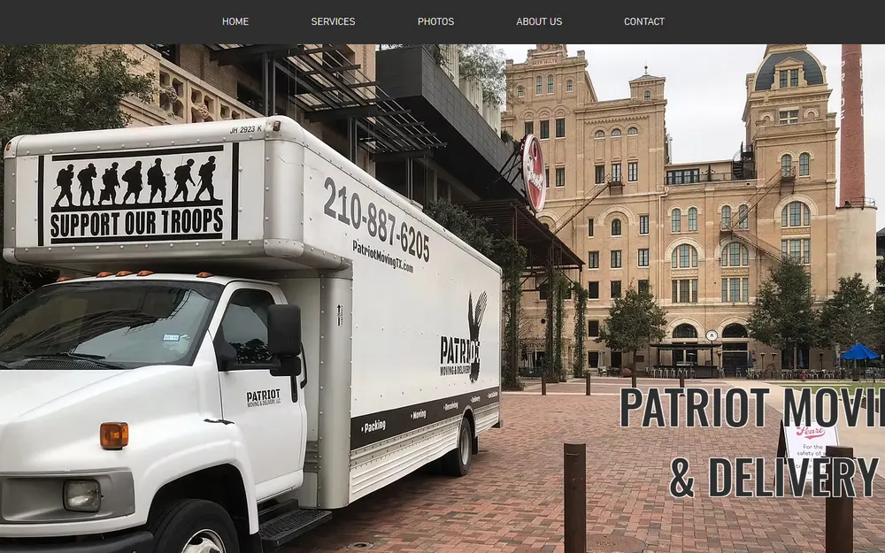 Patriot Moving & Delivery LLC homepage