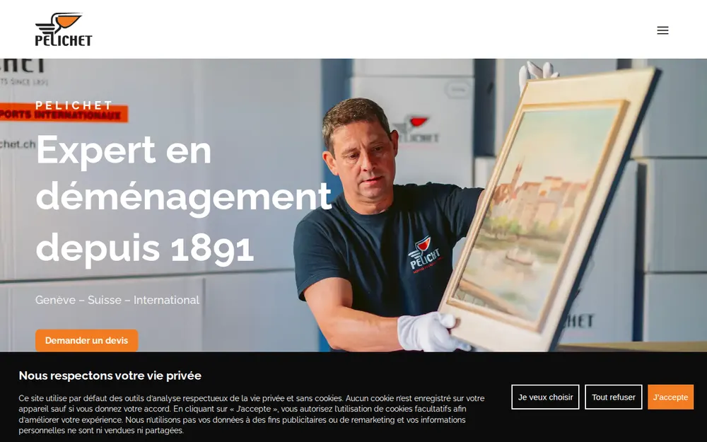 PELICHET NLC SA homepage