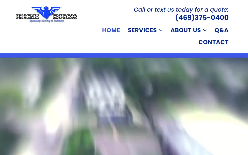 Phoenix Express Specialty Moving & Delivery homepage