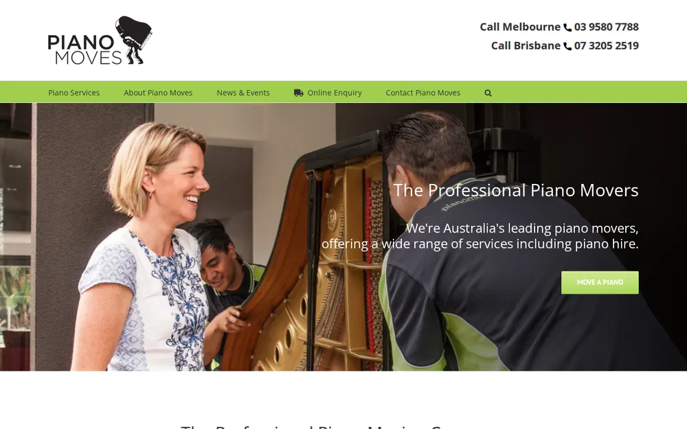 Piano Moves - Queensland homepage