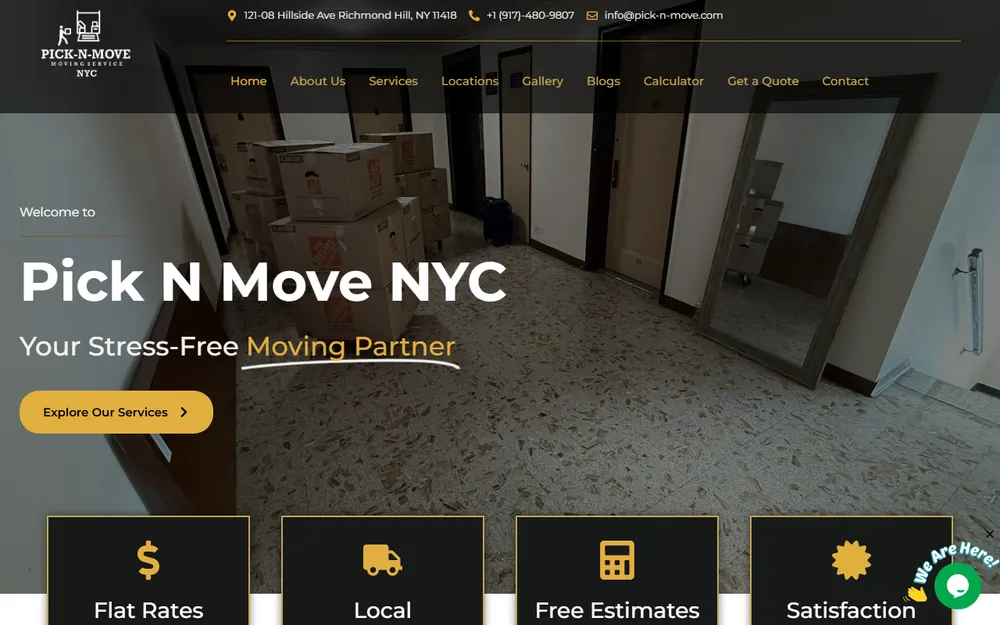 Pick-N-Move NYC Movers homepage