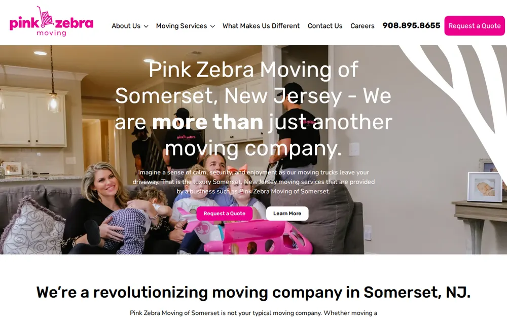Pink Zebra Moving of Somerset, NJ homepage