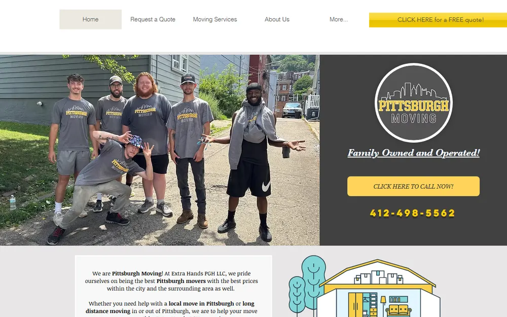 Pittsburgh Moving PGH homepage