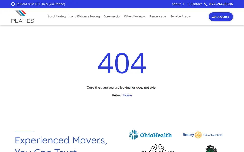Formally Dearman Moving homepage