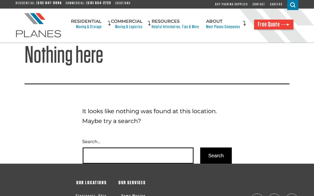 Planes Moving & Storage Company Of Columbus homepage