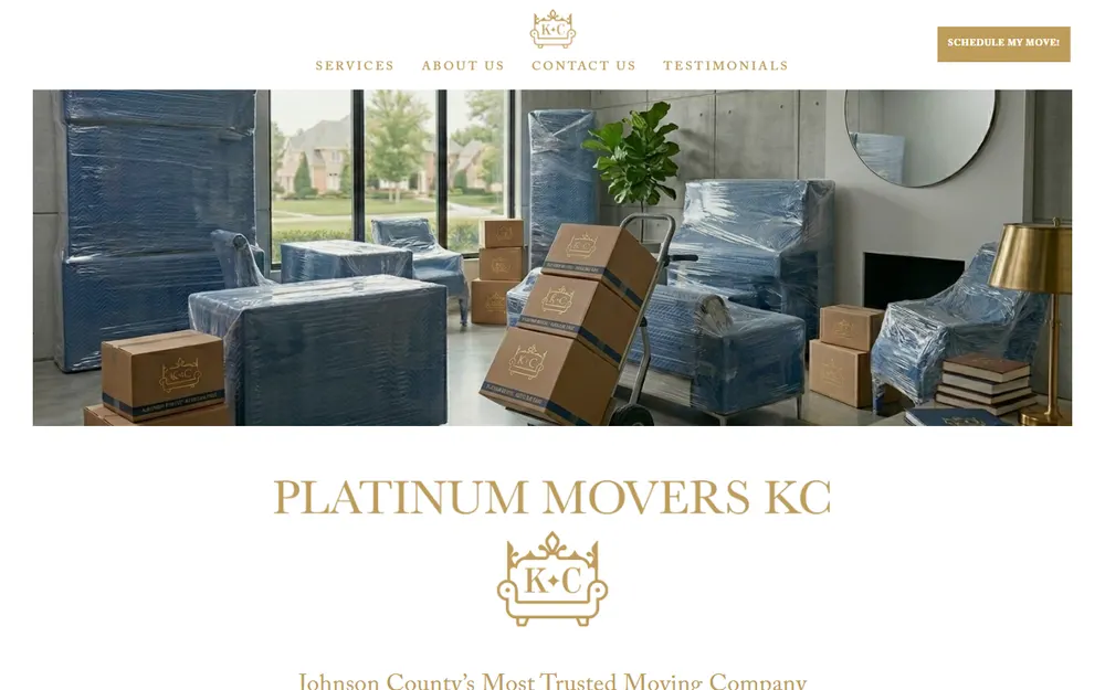 Platinum Movers KC homepage