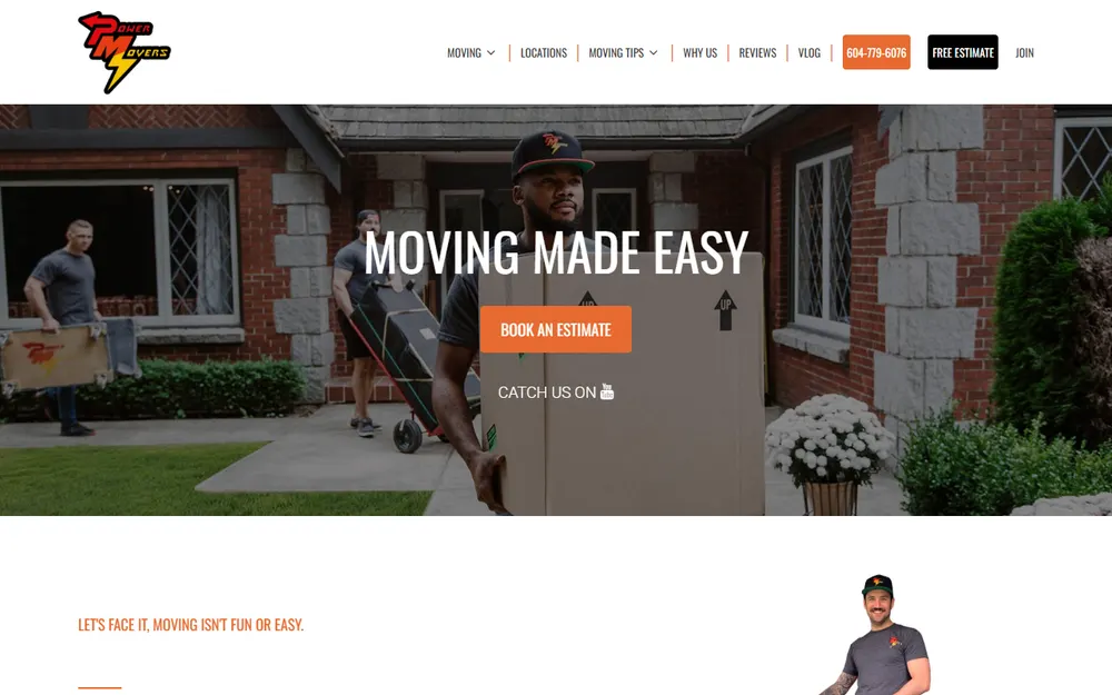 Power Movers homepage