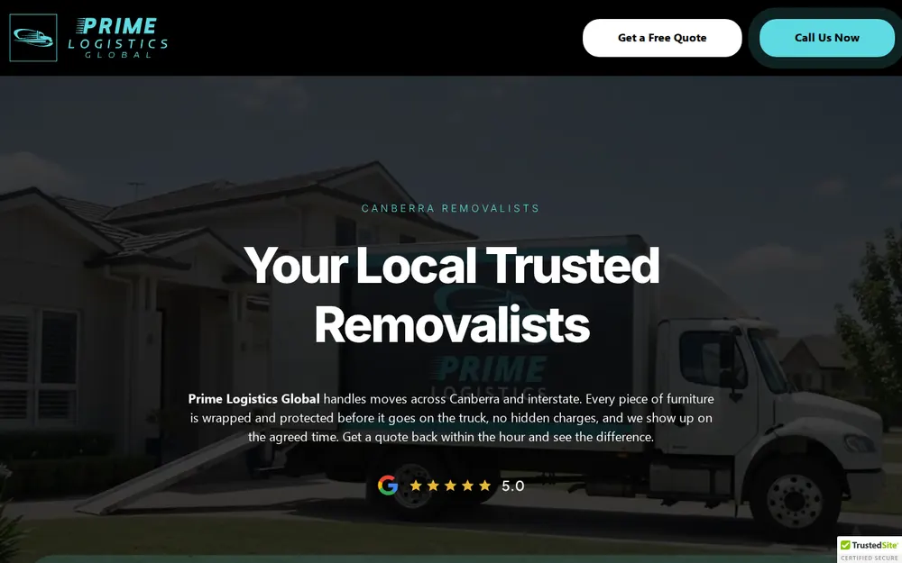 Prime Logistics Global Pty Ltd homepage