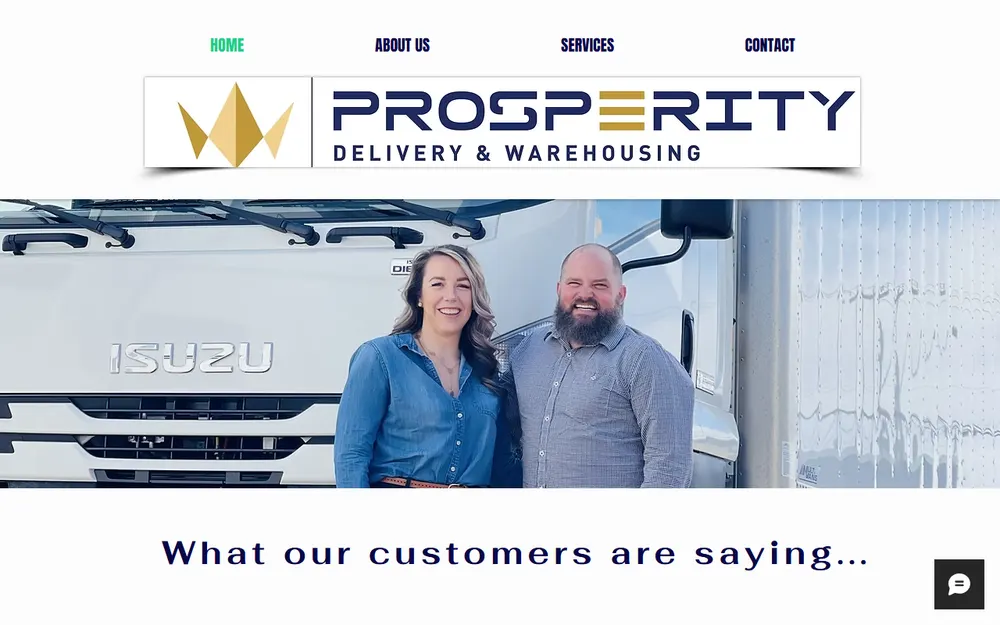 Prosperity Trucking Ltd homepage
