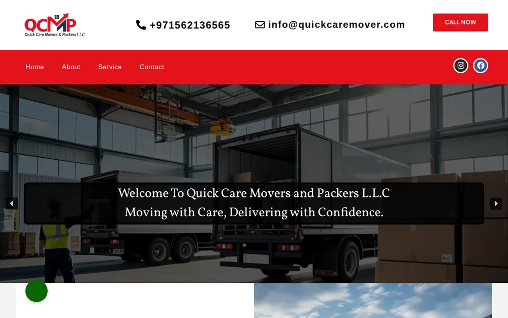 Quick Care Movers and Packers LLC homepage